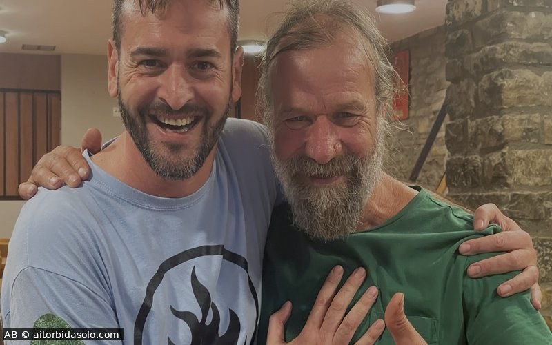 Aitor Bidásolo con Wim Hof — vivencia personal sobre respiración, frío y vuelta al cuerpo